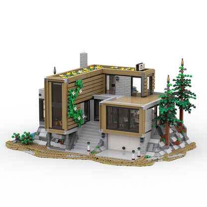 MOC The Architect's House building blocks kit with compatible bricks