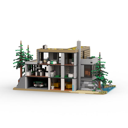 MOC The Architect's House building blocks kit with compatible bricks