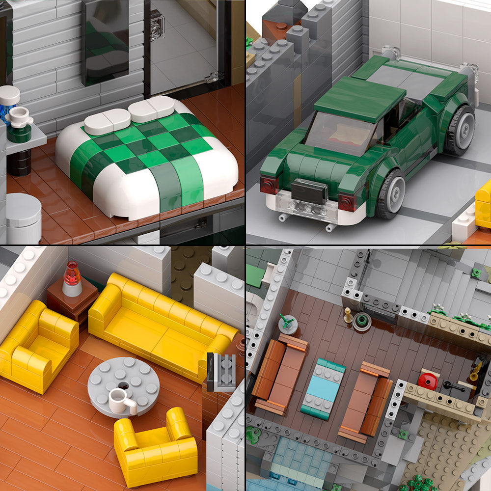 MOC The Architect's House building blocks kit with compatible bricks