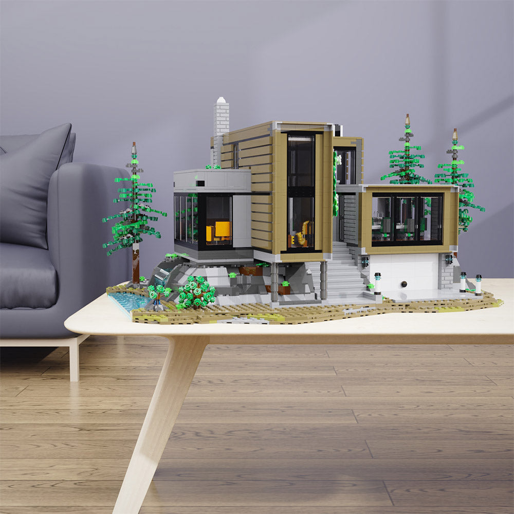 MOC The Architect's House building blocks kit with compatible bricks