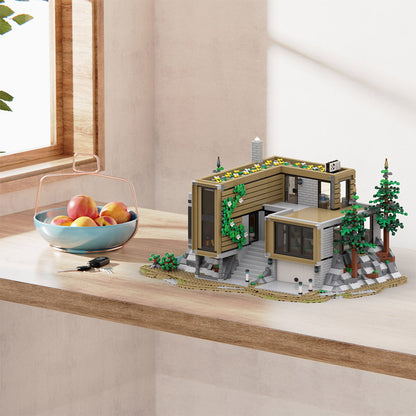 MOC The Architect's House building blocks kit with compatible bricks