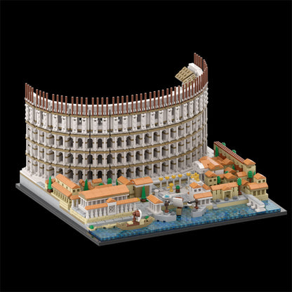 MOC-123064 Colosseum building blocks kit with compatible bricks