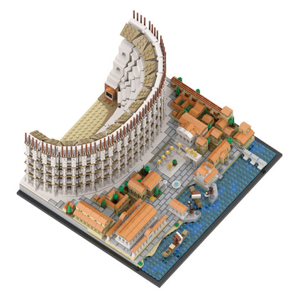 MOC-123064 Colosseum building blocks kit with compatible bricks