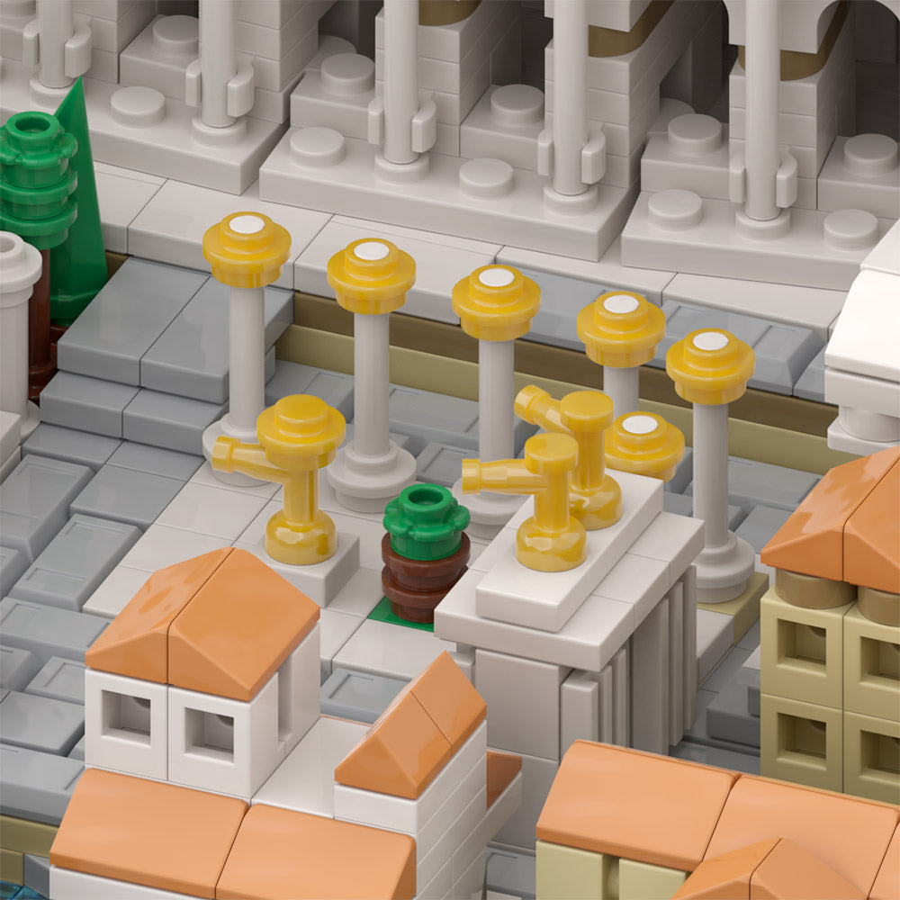 MOC-123064 Colosseum building blocks kit with compatible bricks