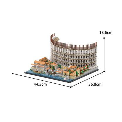 MOC-123064 Colosseum building blocks kit with compatible bricks
