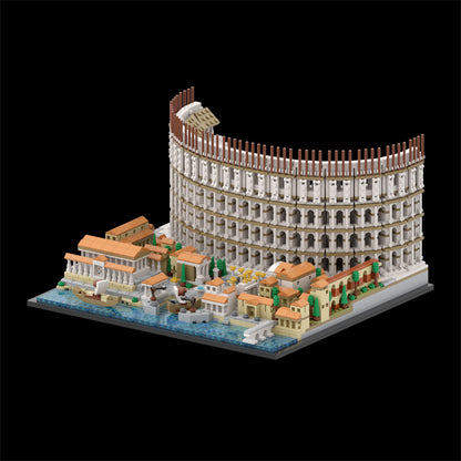MOC-123064 Colosseum building blocks kit with compatible bricks
