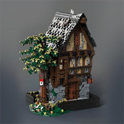 MOC-117629 Medieval Modular Street building blocks kit with compatible bricks