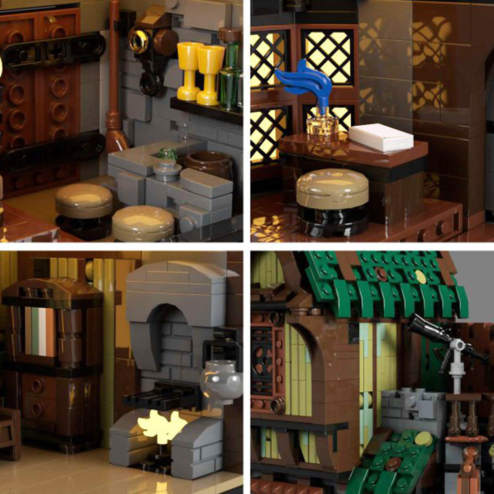 MOC-117629 Medieval Modular Street building blocks kit with compatible bricks