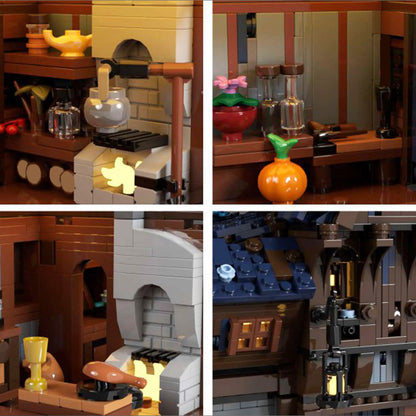 MOC-117629 Medieval Modular Street building blocks kit with compatible bricks