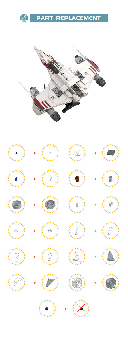 MOC-127180 Star Wars E-WING UCS