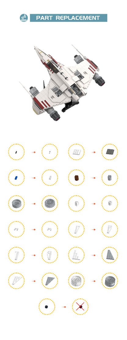 MOC-127180 Star Wars E-WING UCS