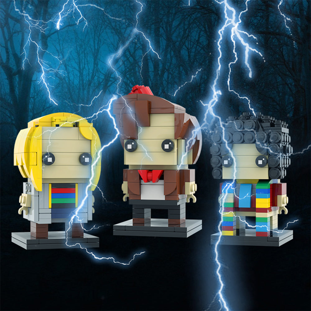 MOC Doctor Who 4TH DOCTOR 11TH DOCTOR 13TH DOCTOR building blocks TV show series bricks set