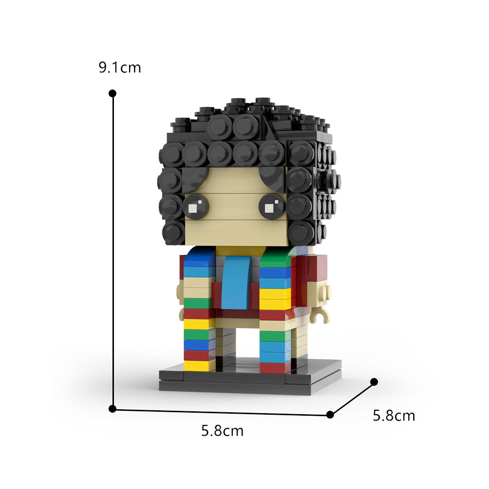 MOC Doctor Who 4TH DOCTOR 11TH DOCTOR 13TH DOCTOR building blocks TV show series bricks set