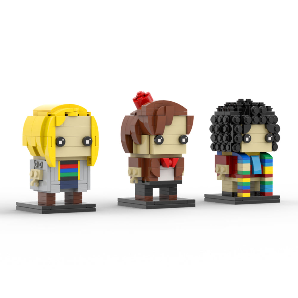 MOC Doctor Who 4TH DOCTOR 11TH DOCTOR 13TH DOCTOR building blocks TV show series bricks set