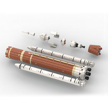 MOC-92265 SLS Block 1B Cargo Rocket building blocks kit with compatible bricks