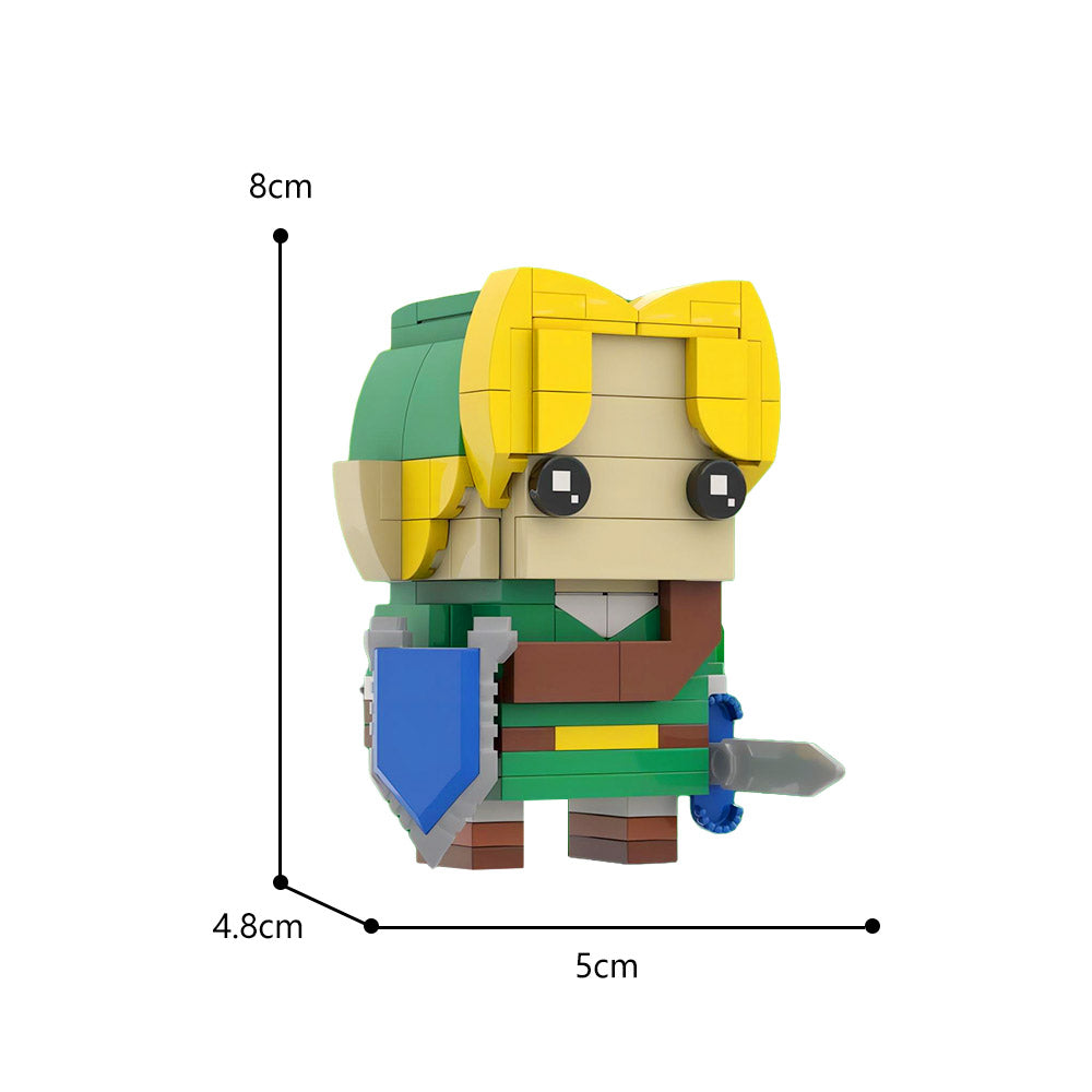 MOC-62351  Brickheadz build Link from The Legend of Zelda: Ocarina of Time
