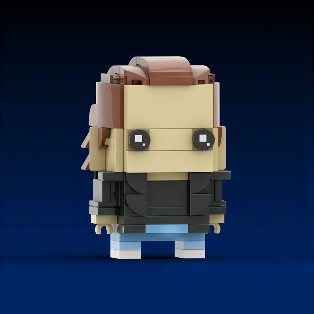 MOC-125950 Punk Eleven from Stranger Things Custom building blocks Brickheadz series bricks set