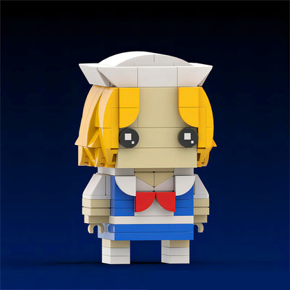 MOC-125950 Punk Eleven from Stranger Things Custom building blocks Brickheadz series bricks set