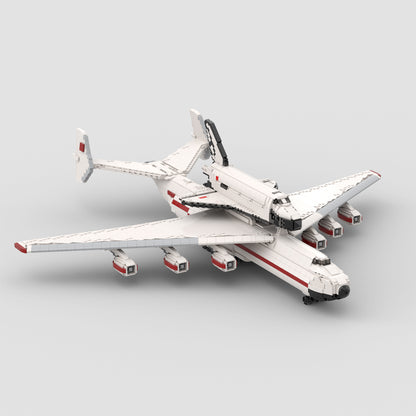 MOC-95312 1:110 Buran with Antonov AN-225 Carrierplane building blocks kit with compatible bricks