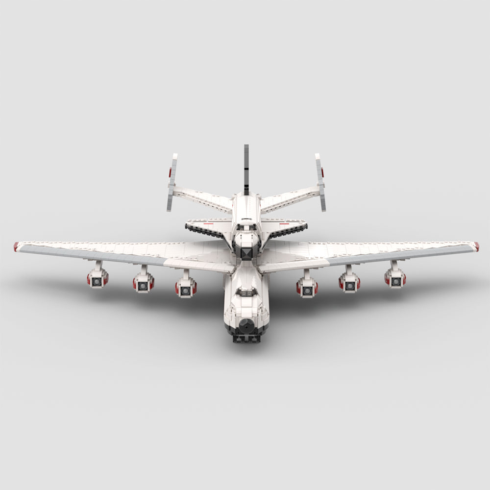 MOC-95312 1:110 Buran with Antonov AN-225 Carrierplane building blocks kit with compatible bricks