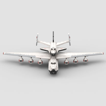 MOC-95312 1:110 Buran with Antonov AN-225 Carrierplane building blocks kit with compatible bricks