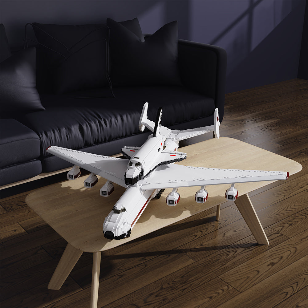 MOC-95312 1:110 Buran with Antonov AN-225 Carrierplane building blocks kit with compatible bricks
