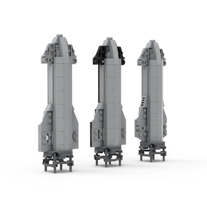 MOC-66505 1:320 Scale SpaceX Starships and Super Heavy building blocks space series bricks set