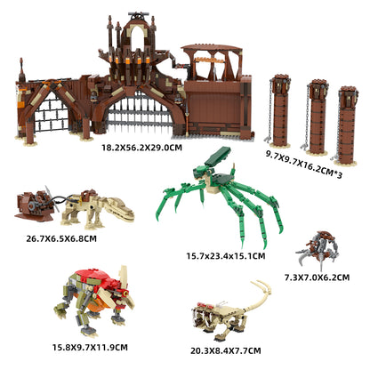 MOC-6334 Star Wars Petranaki / Geonosian Arena building blocks kit with compatible bricks