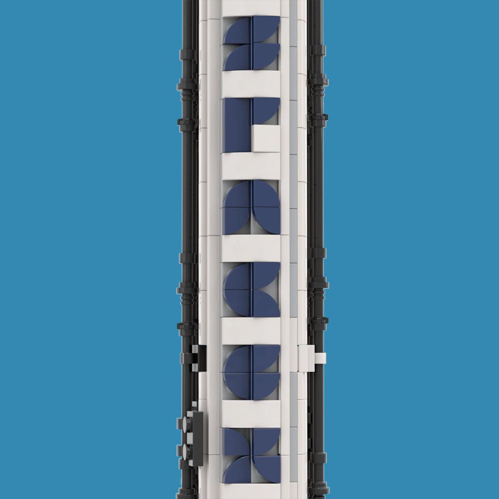 MOC-73911 1:110 Falcon 9 Collector's Edition Aerospace Series Bricks set