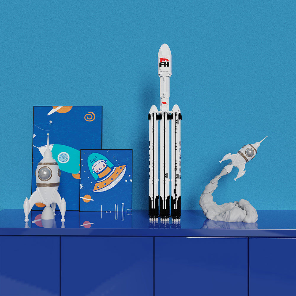 MOC-73911 1:110 Falcon 9 Collector's Edition Aerospace Series Bricks set