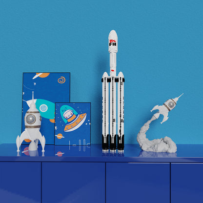 MOC-73911 1:110 Falcon 9 Collector's Edition Aerospace Series Bricks set