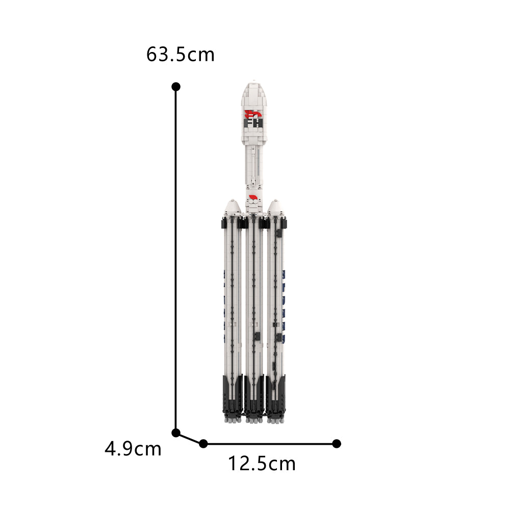 MOC-73911 1:110 Falcon 9 Collector's Edition Aerospace Series Bricks set