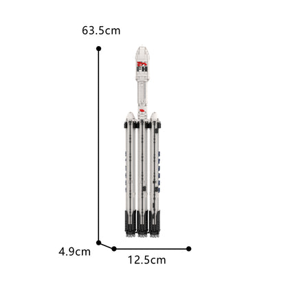 MOC-73911 1:110 Falcon 9 Collector's Edition Aerospace Series Bricks set