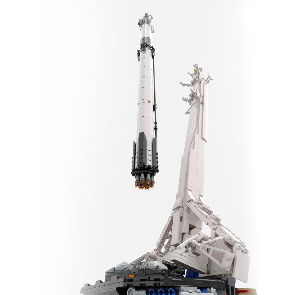 MOC SpaceX Falcon 9 Transporter Erector TE 1/110 Scale model building blocks space bricks set