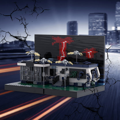 MOC Stranger Things Eddie Munson's campervan building blocks vehicle series bricks set