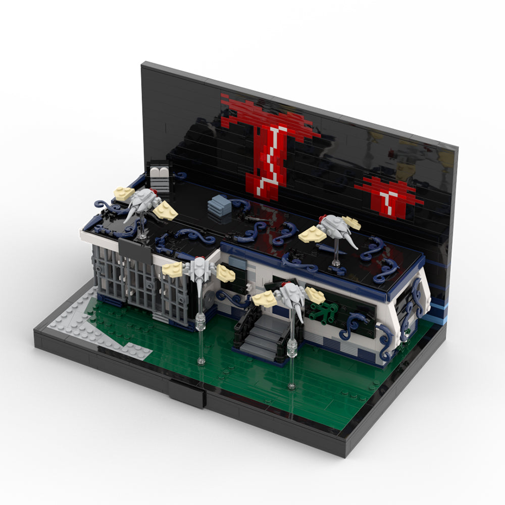 MOC Stranger Things Eddie Munson's campervan building blocks vehicle series bricks set