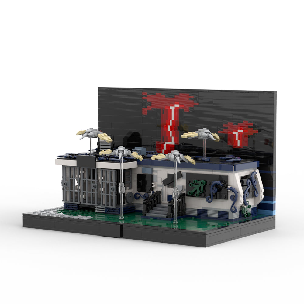 MOC Stranger Things Eddie Munson's campervan building blocks vehicle series bricks set