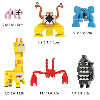 MOC Garden Playset with Interactive Characters - Sharky Clee,Giraffe Melman,Crabzilla,Nibbler,Lazcat,Coach Pickles
