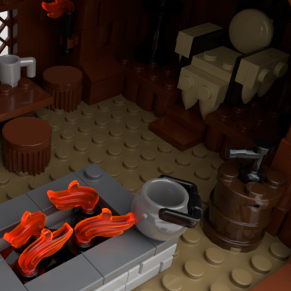 MOC-96080 Viking VillageViking Mead Hall building blocks Valheim bricks set