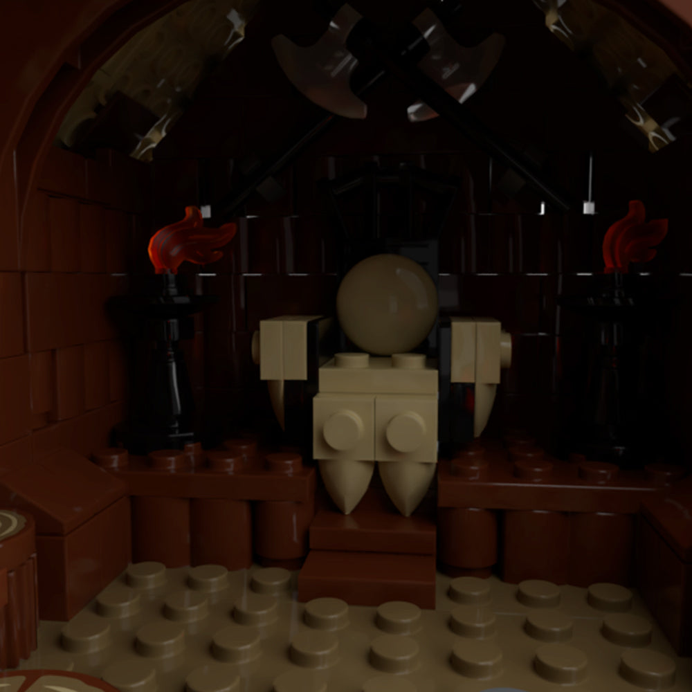 MOC-96080 Viking VillageViking Mead Hall building blocks Valheim bricks set