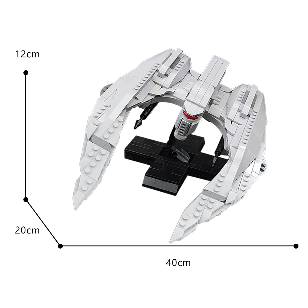 MOC-85569 Battlestar Galactica MK II Cylon Raider - Minifig scale building blocks Battlestar series bricks set
