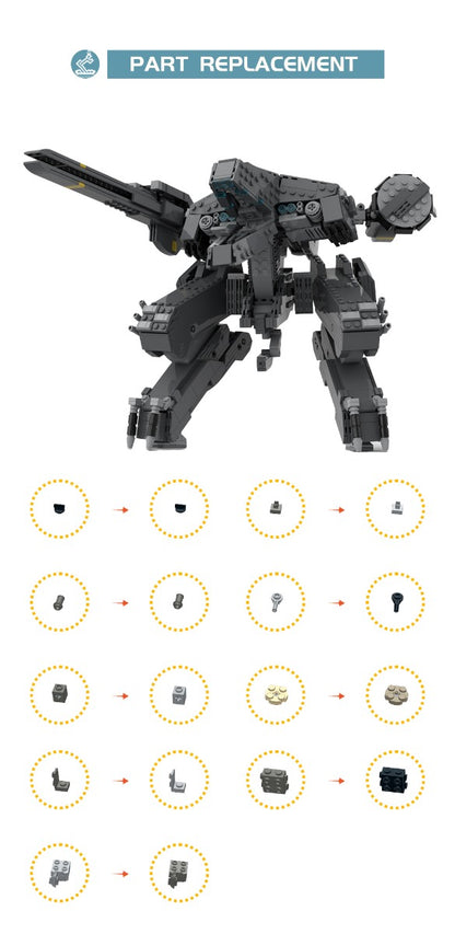MOC-92620 Metal Gear Rex (Metal Gear Solid) assembled building blocks creator series bricks set