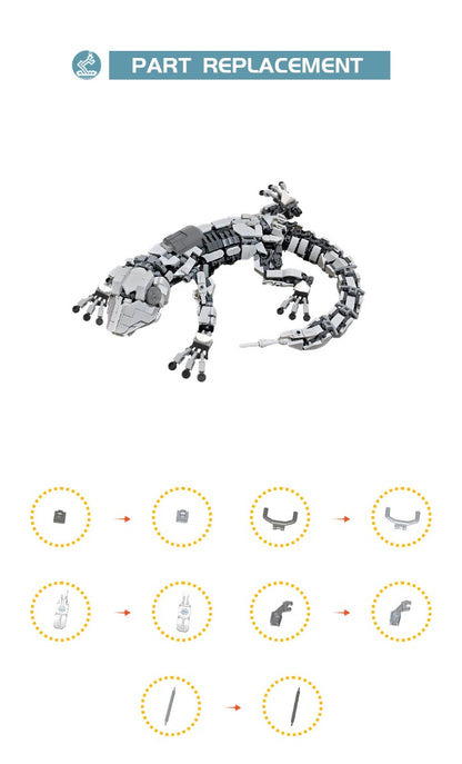 MOC Mecha Gecko-10 building blocks mech series bricks set