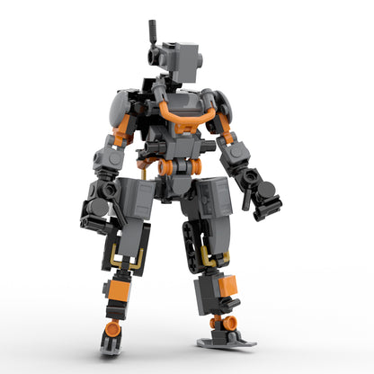 MOC Mini-Mecha Mechanised building blocks mech series bricks set