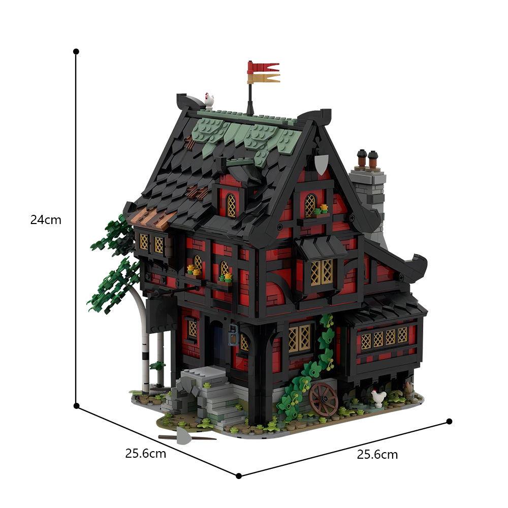 MOC-111710 The Crusader Inn building blocks kit with compatible bricks