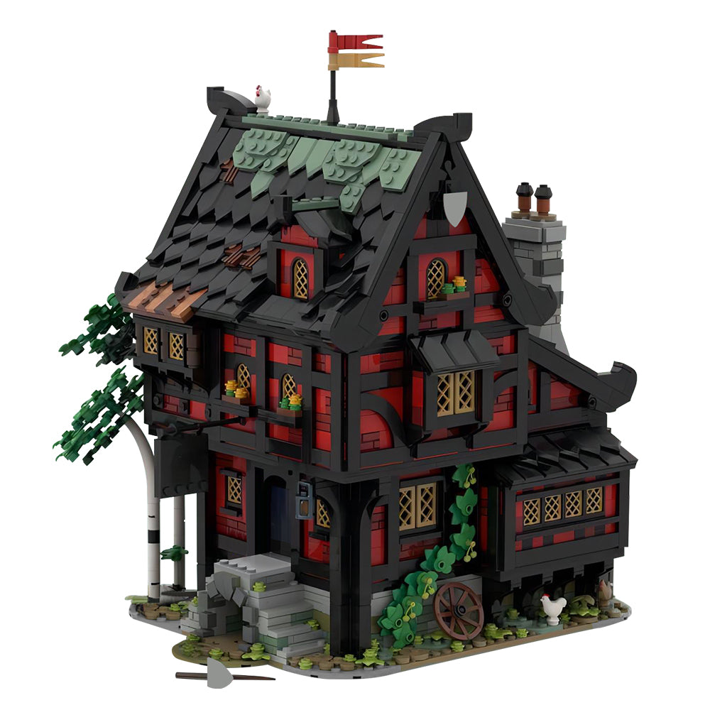 MOC-111710 The Crusader Inn building blocks kit with compatible bricks