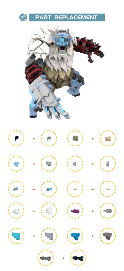 MOC-138422 Monster Hunter Goss Harag building blocks creature series bricks set