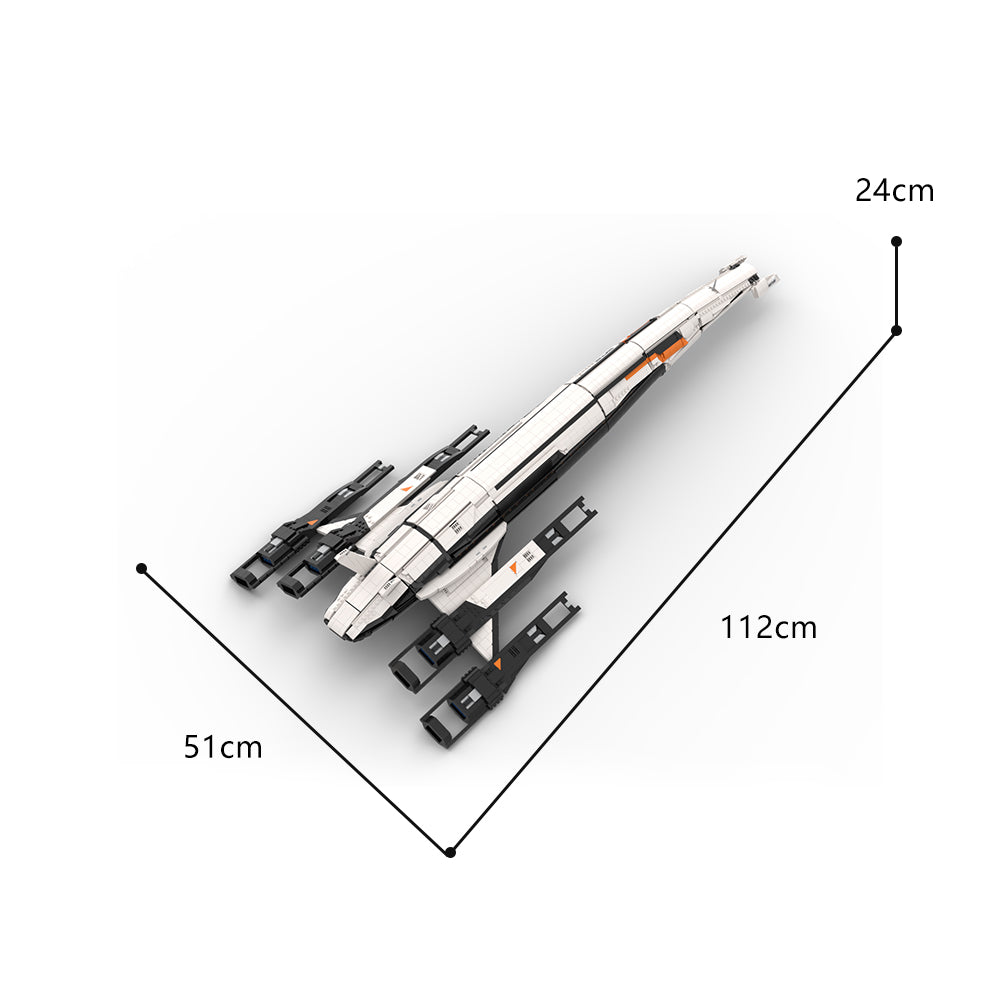 MOC-136302 Mass Effect 2 Normandy SR-2 building blocks kit with compatible bricks