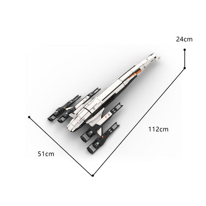 MOC-136302 Mass Effect 2 Normandy SR-2 building blocks kit with compatible bricks