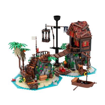 MOC-136368 6270 Forbidden Island Remake building blocks kit with compatible bricks